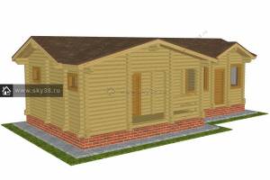 проект бани Б-64-200
